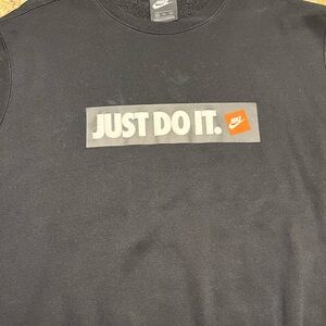 Nike Black 'Just Do It' Sweatshirt